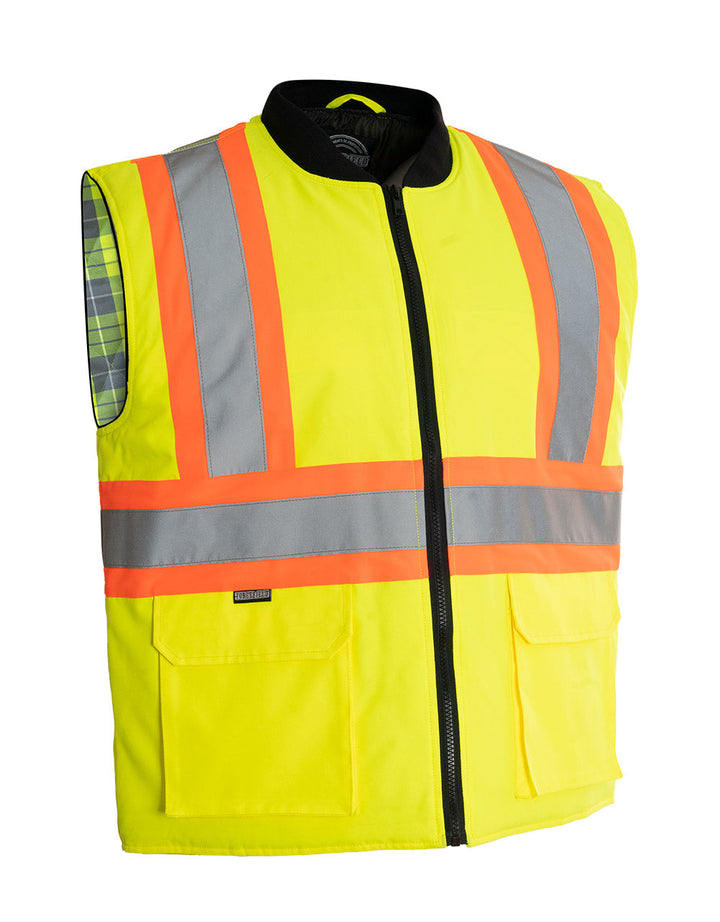 ForceField Safety Vest with Hi-Vis Flannel Lining