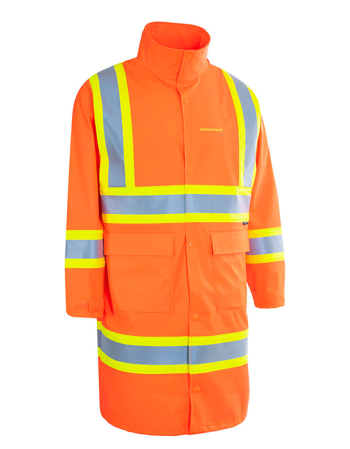 ForceField Hi Vis Fire Resistant Long Rain Coat