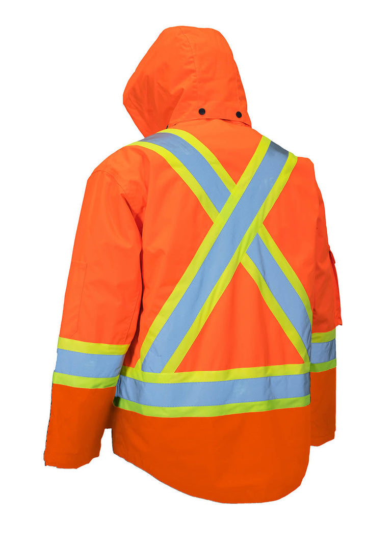 ForceField All Orange 4-in-1 Hi Vis Safety Parka