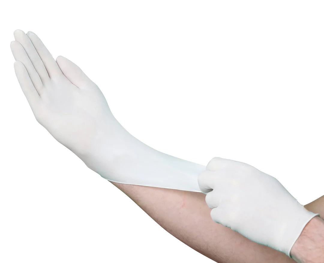 VGuard 4.5 Mil Latex Industrial Powdered Gloves - Reliable Hand Protection