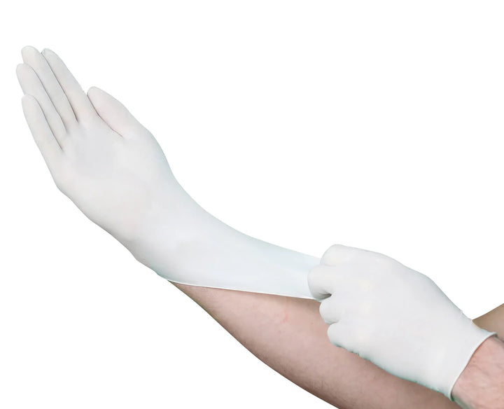 VGuard 4.5 Mil Latex Industrial Powdered Gloves - Reliable Hand Protection