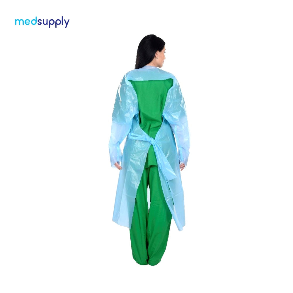 Girl in Isolation Gown