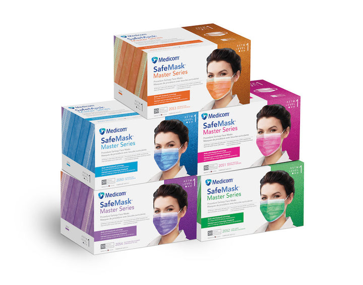 Mascarilla con lazo para las orejas Master Series: comodidad superior, máxima protección.