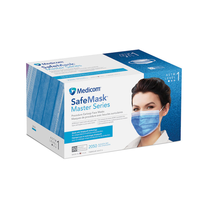 Mascarilla con lazo para las orejas Master Series: comodidad superior, máxima protección.