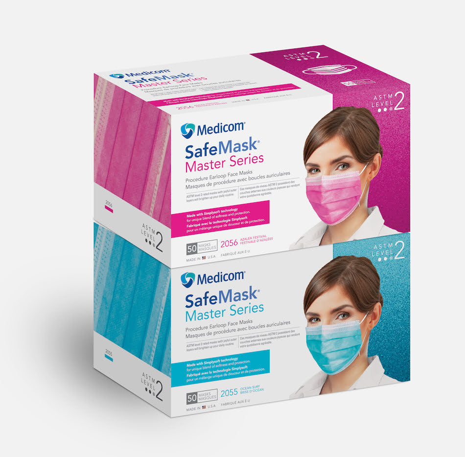 Mascarilla con lazo para las orejas Master Series: comodidad superior, máxima protección.