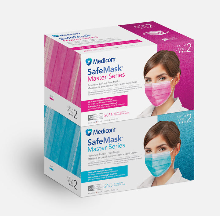 Mascarilla con lazo para las orejas Master Series: comodidad superior, máxima protección.