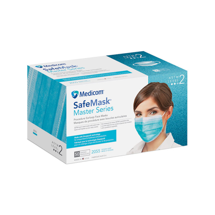 Mascarilla con lazo para las orejas Master Series: comodidad superior, máxima protección.