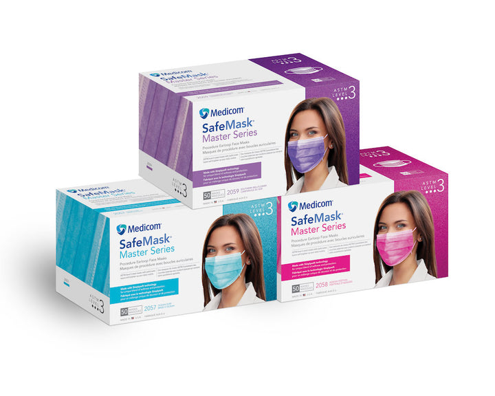 Mascarilla con lazo para las orejas Master Series: comodidad superior, máxima protección.