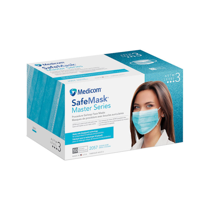 Mascarilla con lazo para las orejas Master Series: comodidad superior, máxima protección.