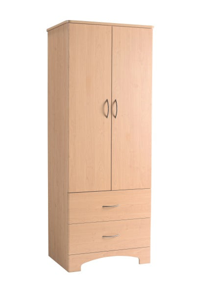 Oslo 2-Door 2-Drawer Wardrobe: Stylish Storage Solution for Your Bedroom