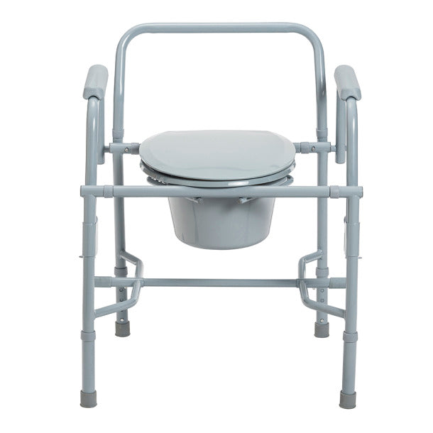 Deluxe Steel Drop Arm Commode: Enhanced Comfort and Accessibility