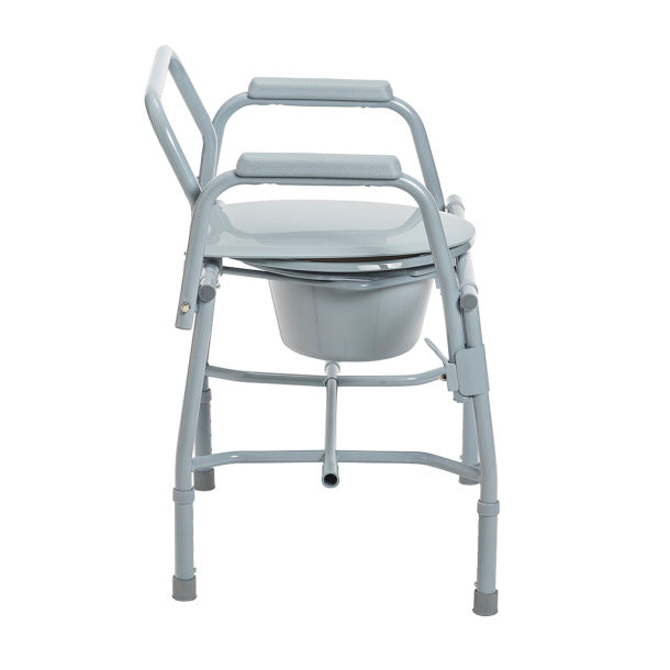 Deluxe Steel Drop Arm Commode: Enhanced Comfort and Accessibility