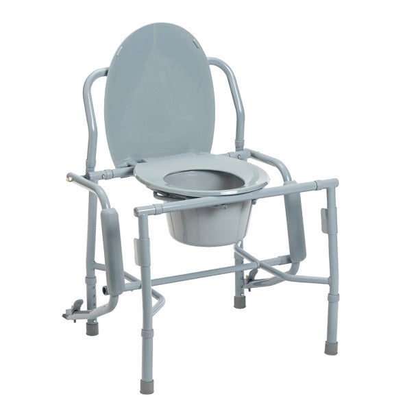 Deluxe Steel Drop Arm Commode: Enhanced Comfort and Accessibility