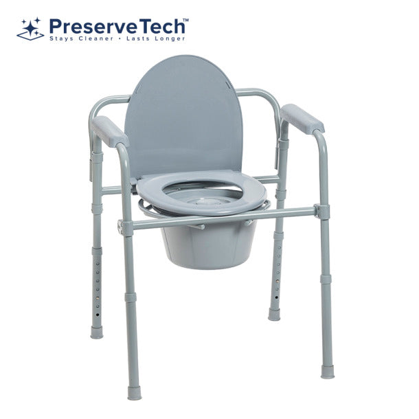 PreserveTech Folding Commode: Convenient and Portable Toileting Solution