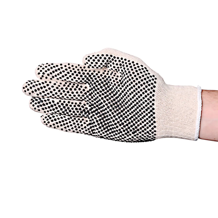 VGuard 1-Sided PVC Dotted String Knit Glove - Enhanced Grip and Comfort