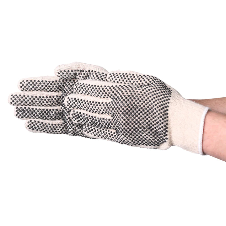 VGuard 2-Sided PVC Dotted String Knit Glove - Enhanced Grip and Comfort