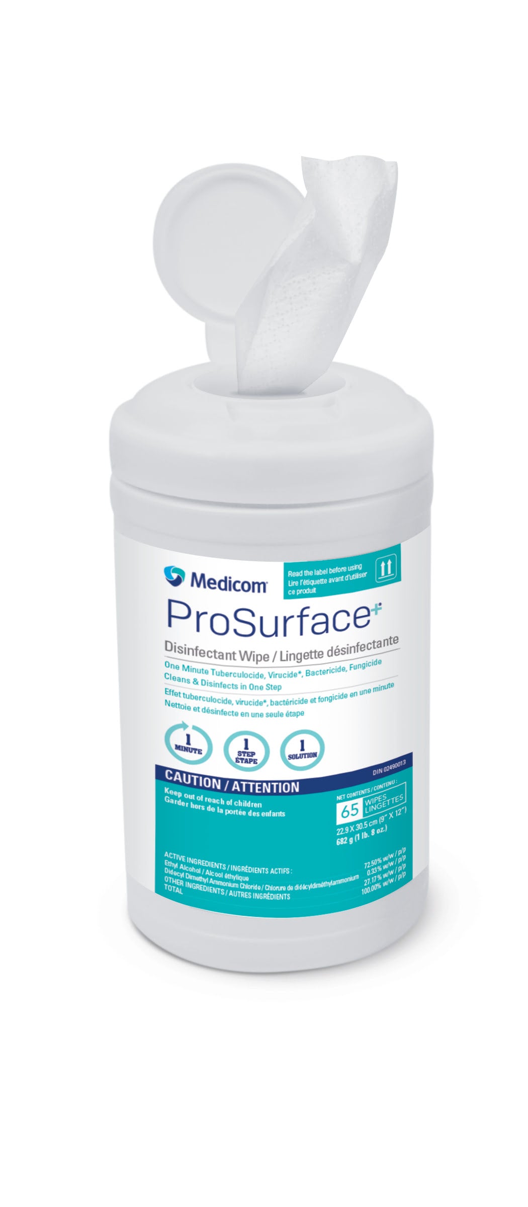 Lingettes désinfectantes ProSurface+® avec technologie TotalClean™