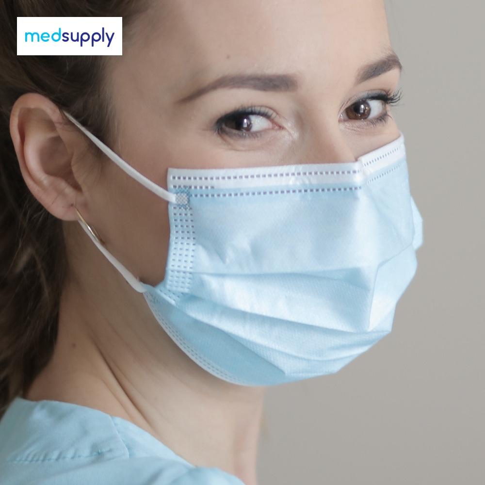 Girl Wearing Disposable Face Mask