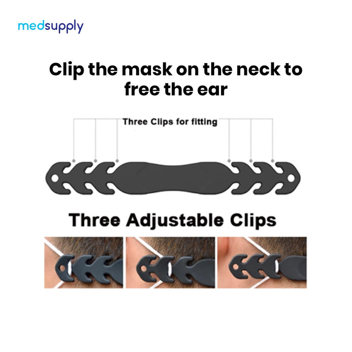 Ear Saver With 3 Adjustable Clips
