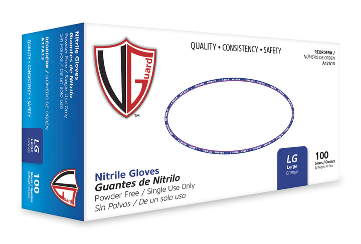 Gants industriels en nitrile VGuard 4 Mil - Protection et confort durables