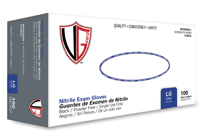 VGuard 7 Mil Nitrile Exam Glove - Powder-Free, Textured Surface