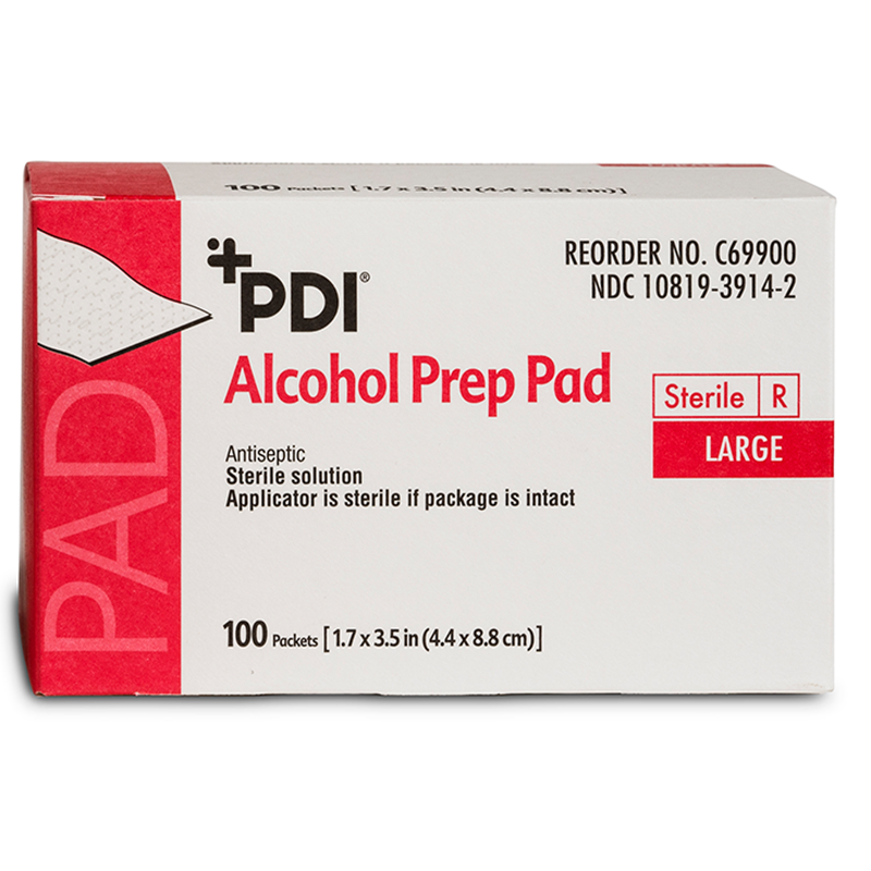 PDI Alcohol Prep Pads: Sterile Antiseptic Wipes for Skin Cleansing