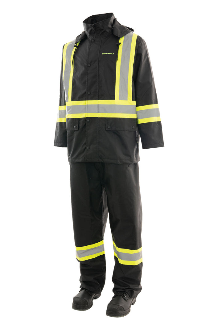 Traje de lluvia de alta visibilidad de 3 piezas ForceField CSA
