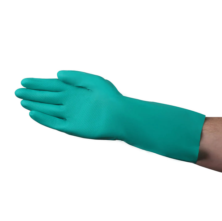 Guantes sin forro de nitrilo VGuard de 11 milésimas de pulgada: protección duradera para uso industrial