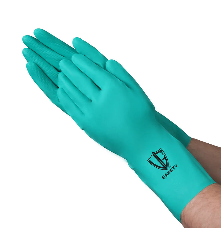Guantes sin forro de nitrilo VGuard de 11 milésimas de pulgada: protección duradera para uso industrial
