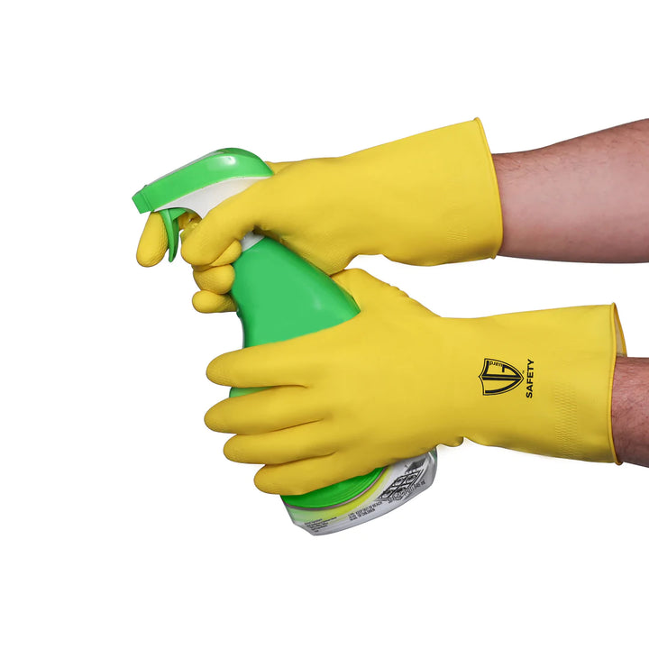 Gant doublé en latex floqué VGuard 12 Mil - Protection des mains de qualité supérieure
