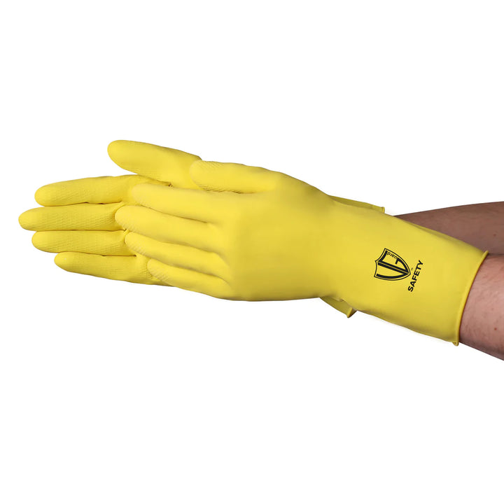 Gant doublé en latex floqué VGuard 12 Mil - Protection des mains de qualité supérieure