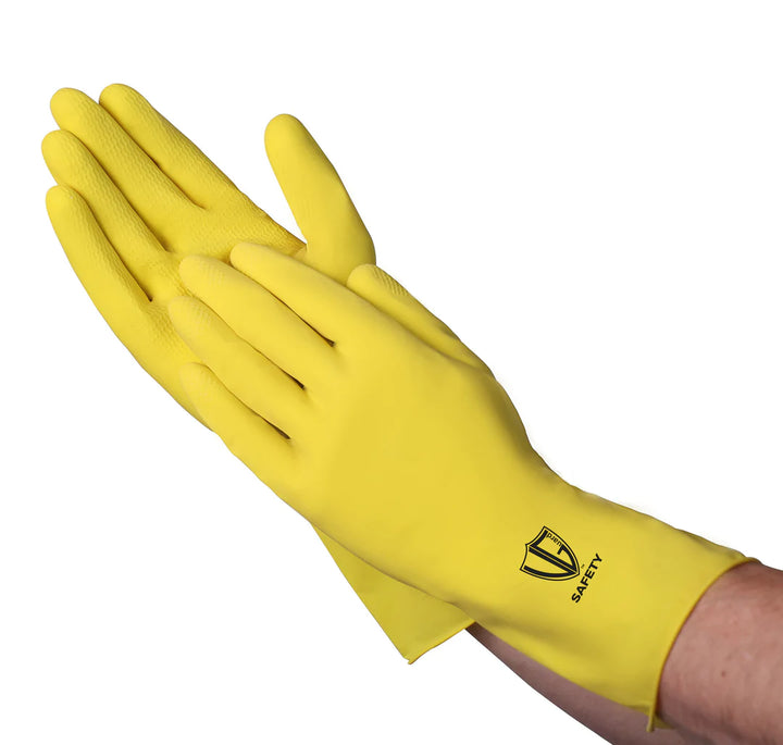 Gant doublé en latex floqué VGuard 12 Mil - Protection des mains de qualité supérieure