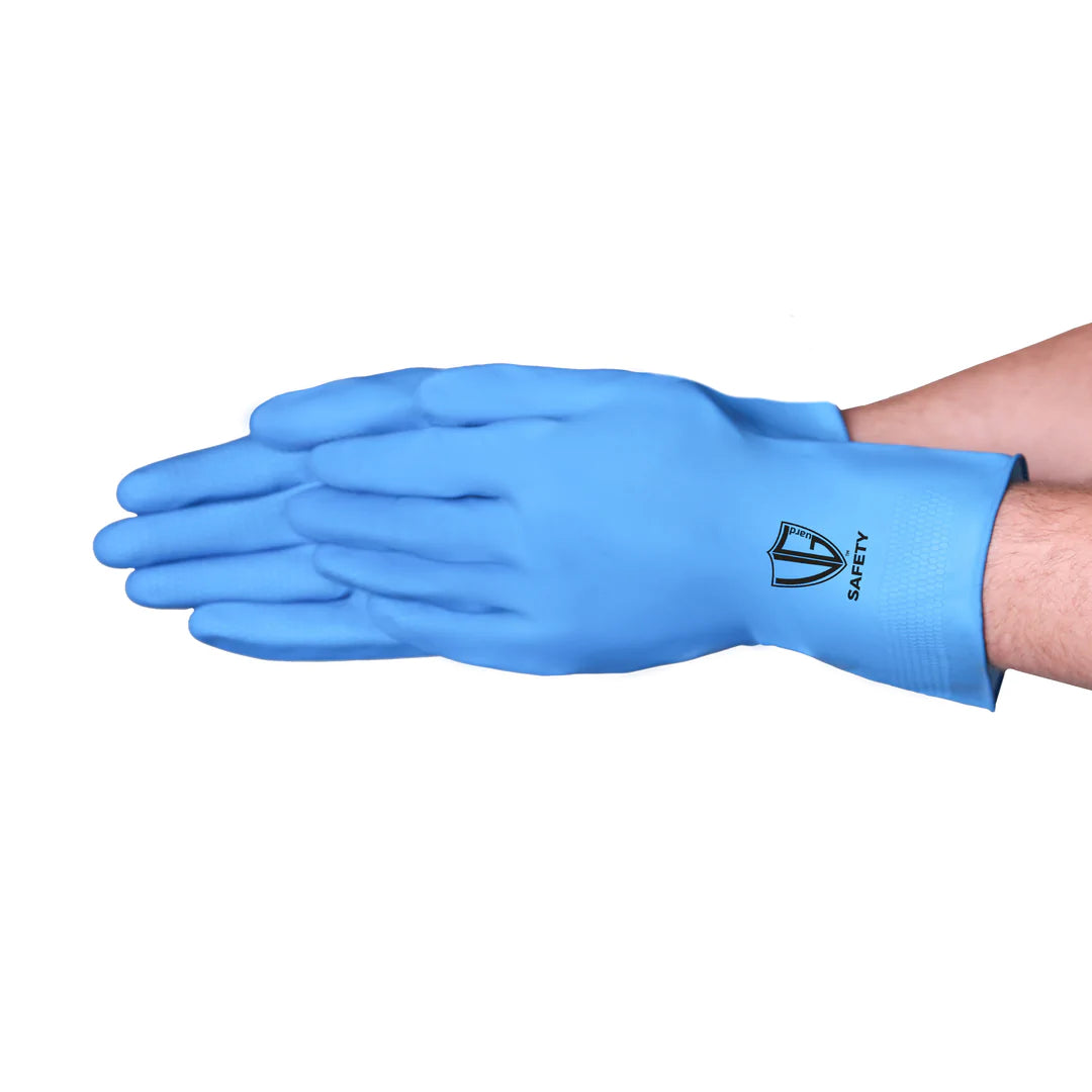 Gant doublé en latex floqué VGuard 16 Mil - Protection des mains de qualité supérieure