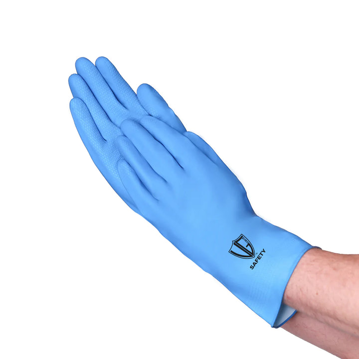 Gant doublé en latex floqué VGuard 16 Mil - Protection des mains de qualité supérieure