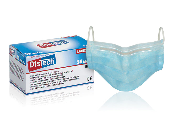 Mascarilla facial con lazo para las orejas Distech Procedure: protección confiable y comodidad