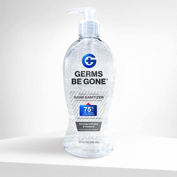 75% Germs Be Gone 443ml Hand Sanitizer Gel (15oz)