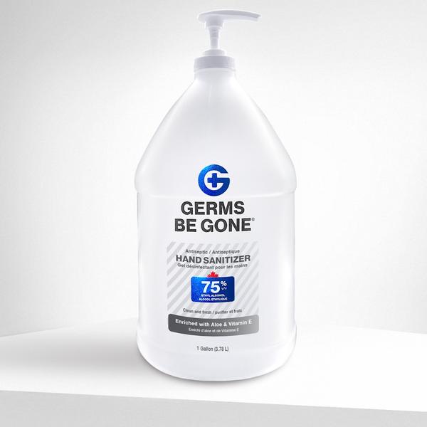 75% Germs Be Gone - Désinfectant pour les mains 1 gallon (3,78 L)