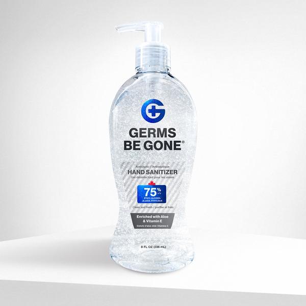 75% Germs Be Gone 236ml Hand Sanitizer Gel (8oz)