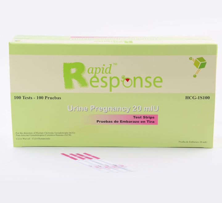 Résultats rapides de grossesse : bandelettes de test hCG