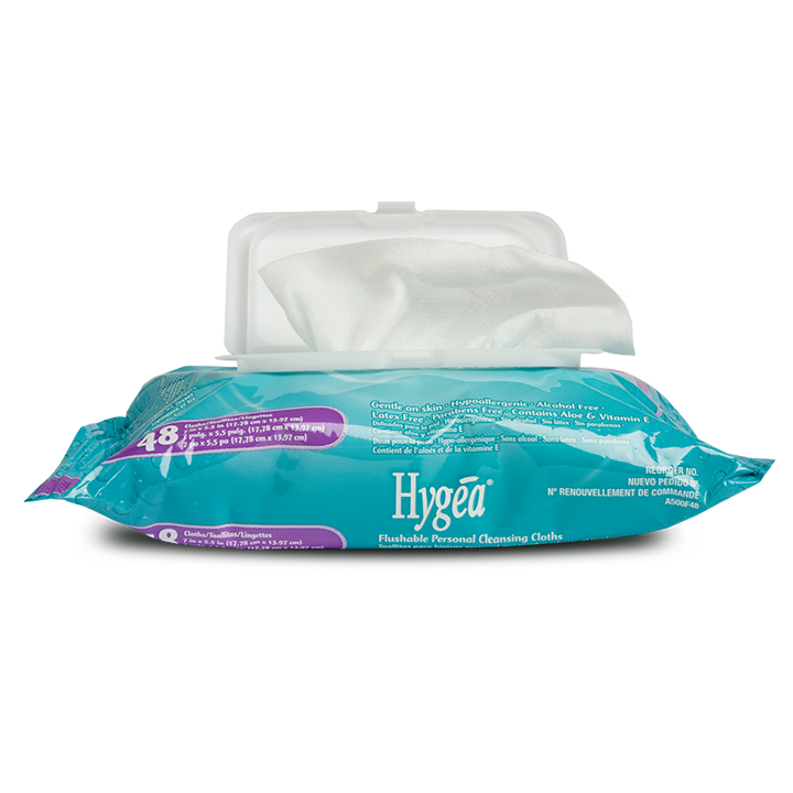 Hygea Flushable Personal Cleansing Cloths: Convenient Hygiene Solution