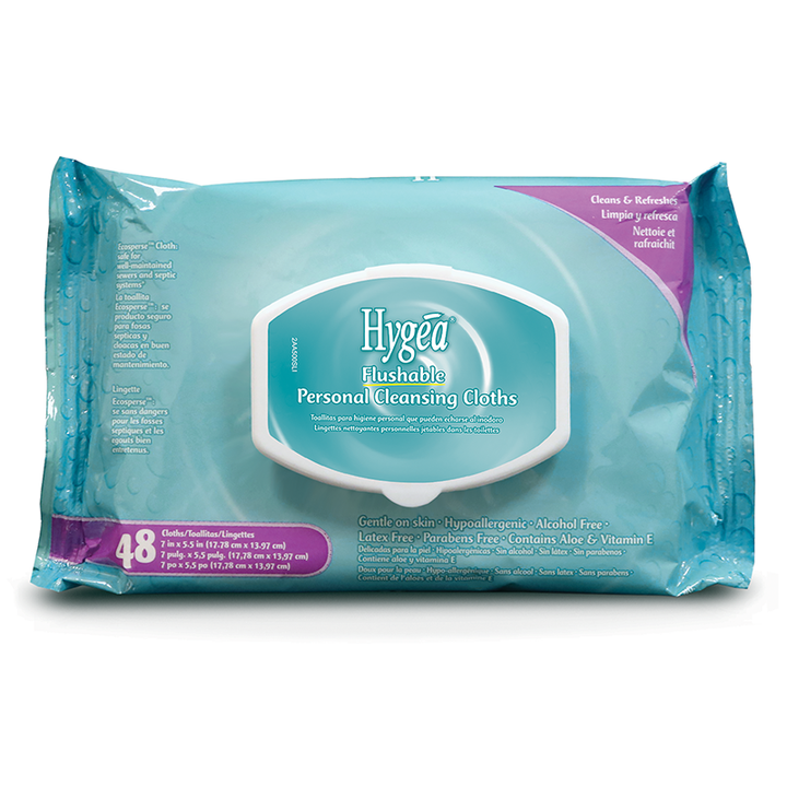 Hygea Flushable Personal Cleansing Cloths: Convenient Hygiene Solution