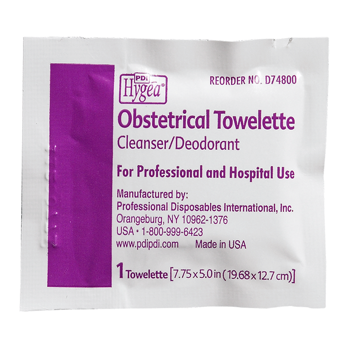 Toallitas obstétricas Hygea: toallitas estériles para preparación del parto