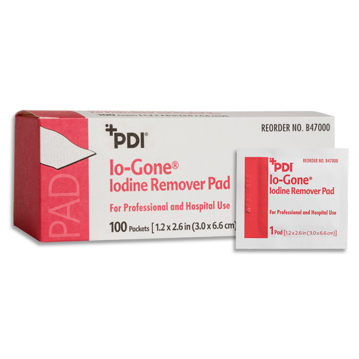 IO-Gone Iodine Remover Pad by PDI: Effective Stain Removal Solution