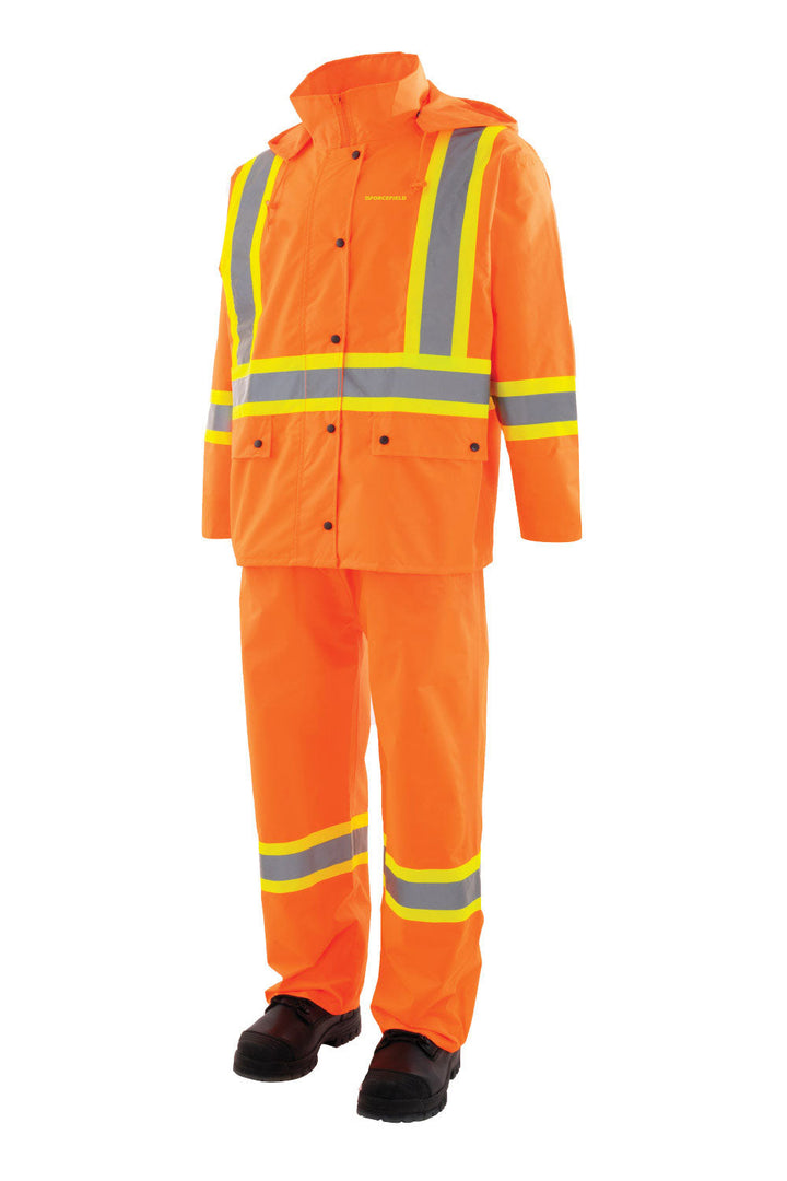 Traje de lluvia de alta visibilidad de 3 piezas ForceField CSA