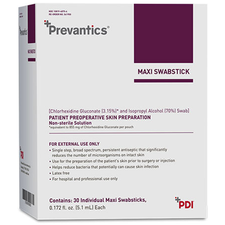 Prevantics Swab, Swabstick, Maxi Swabstick: Antimicrobial Swabs for Effective Skin Preparation