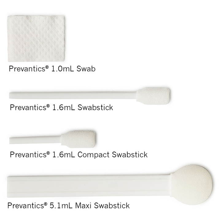 Prevantics Swab, Swabstick, Maxi Swabstick: Antimicrobial Swabs for Effective Skin Preparation