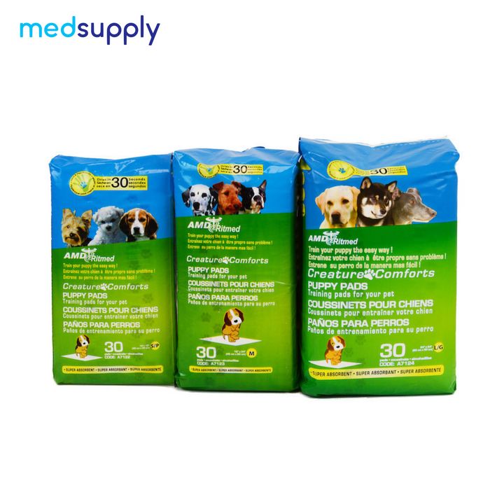 Coussinets anti-fuites pour chiots Creature Comforts - Solution de formation et de voyage