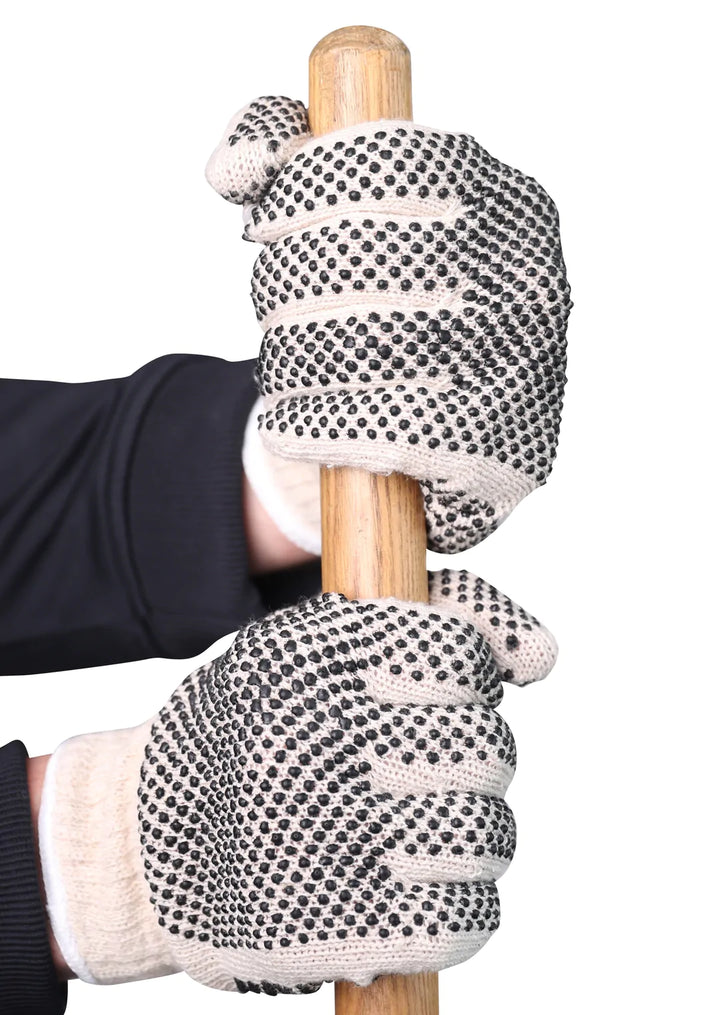 VGuard 2-Sided PVC Dotted String Knit Glove - Enhanced Grip and Comfort
