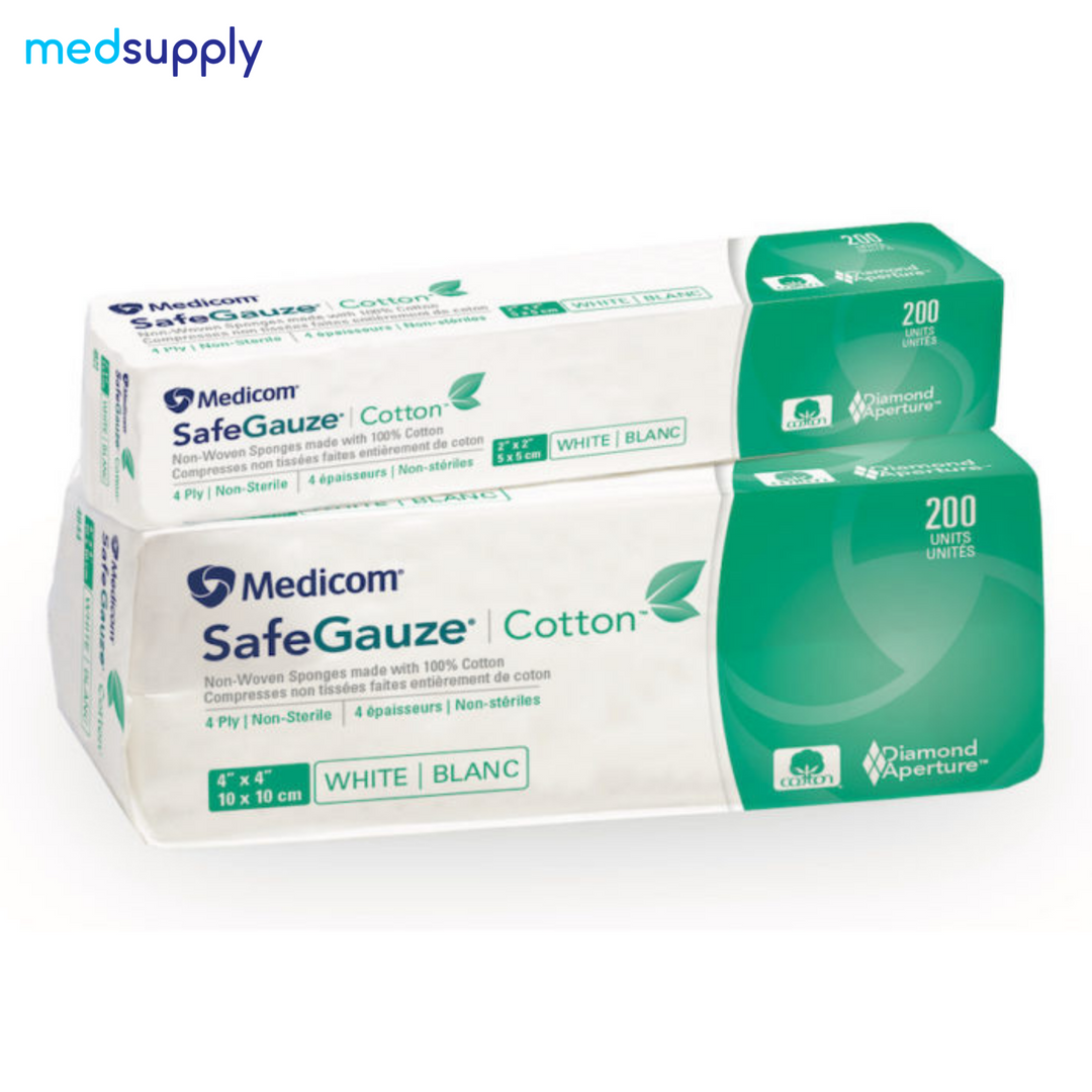 SAFEGAUZE® Cotton Non-Woven Sponges: Superior Absorption & Comfort