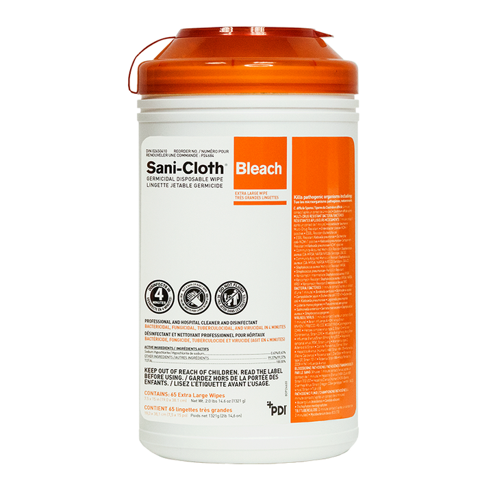 Sani-Cloth Bleach Germicidal Disposable Wipe: Powerful Disinfectant Solution